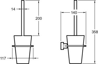 Туалетный ершик Jacob Delafon MECANIQUE E77871-CP